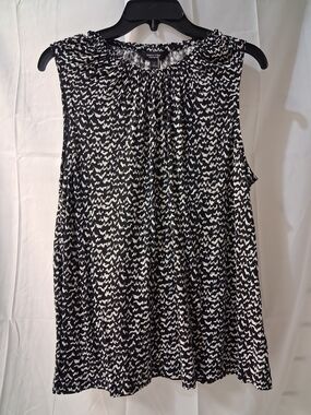 Simply Vera Vera Wang Black & White Patterned Sleeveless Camisole